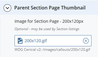 section page image file field