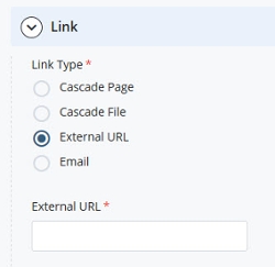 Cascade external page link