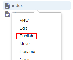 Cascade publish button alternative location