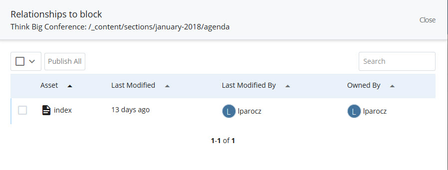 Cascade Content Block relationships